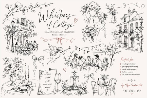 Download Whimsical Paris Café and Cottage Romance - Whimsical Collection
