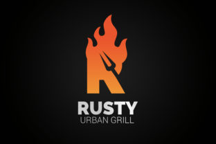 Download Letter R Fire Grill Logo - Fire grill Collection