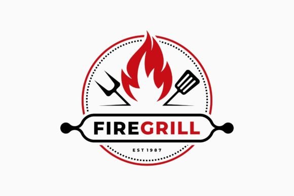 Download Fire Grill Cook Badge Logo - Fire grill Collection