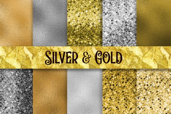 Download Silver and Gold Glitter Foil Texture - Premium Resources