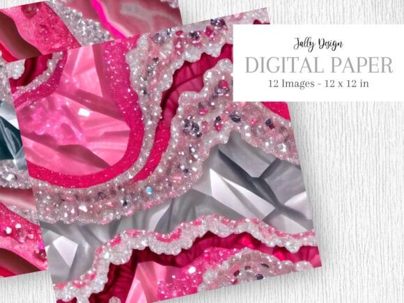Download Hot Pink &amp; Silver Luxurious Backgrounds - Silver Collection