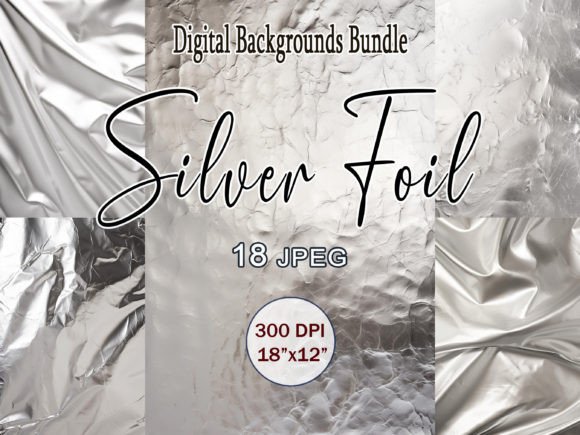 Download Silver Foil Texture Digital Background - Silver Collection