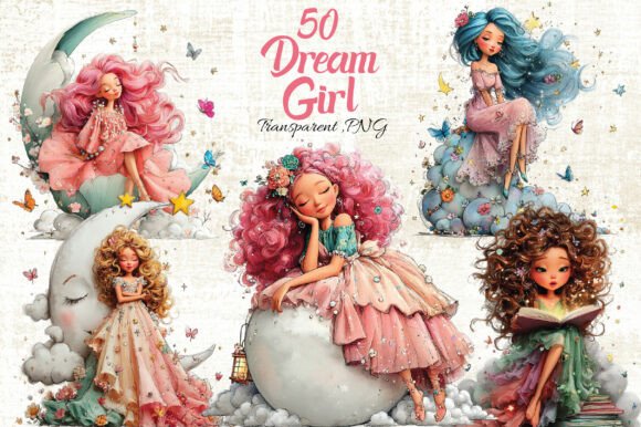Download Whimsical Dream Girl PNG Clipart - Whimsical Collection