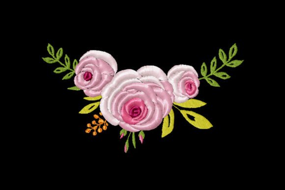 Download Delicate Floral Arrangement with Pink Roses and Greenery - Arrangement Collection
