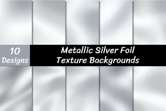 Download Metallic Silver Foil Textures - Silver Collection