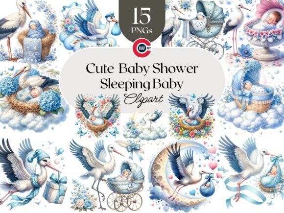 Download Cute Baby Shower PNG Graphics Clipart - Premium Resources
