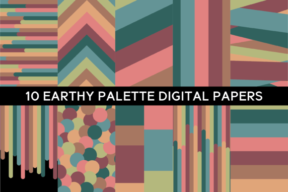 Download 10 Earthy Palette Digital Papers - Earthy palette Collection