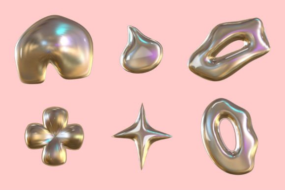 Download 3d Y2k Chrome Glossy Silver Element - Silver Collection