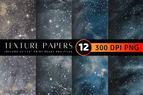 Download Silver Starry Night Texture Digital Pape - Silver Collection