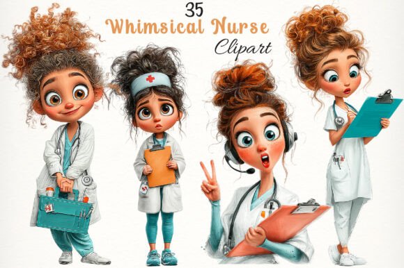 Download Whimsical Nurse Clipart Bundle - Whimsical Collection